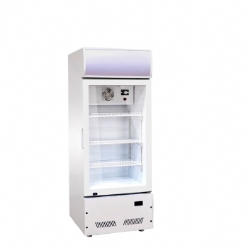 150L 200L  Single Door Beverage Cooler Merchandiser with Canopy Energy saving